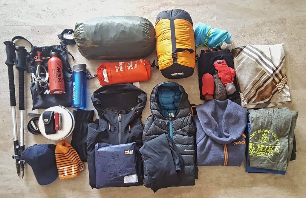 Our gear for backpacking around the world