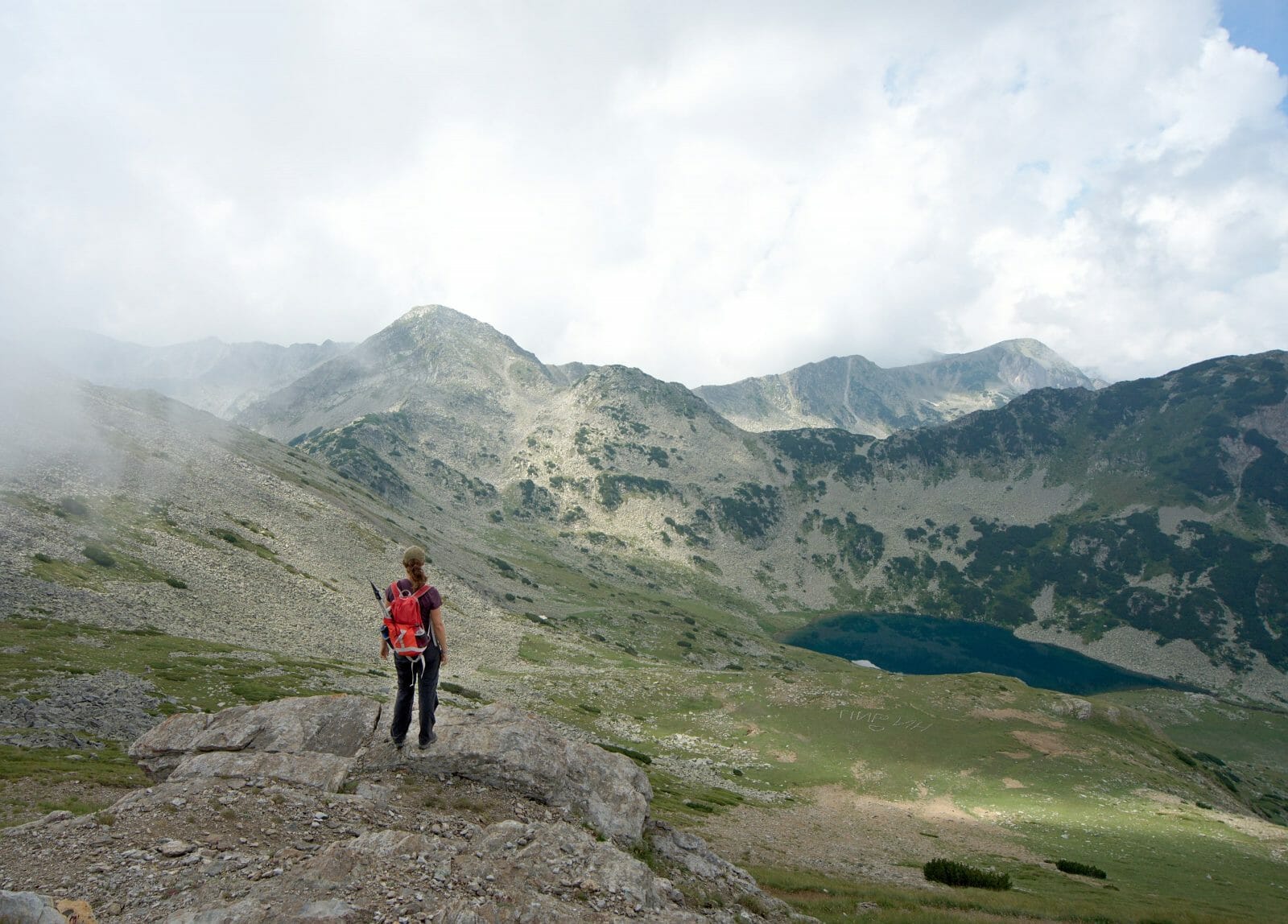 Hiking Koncheto ridge and Vihren peak in the Pirin national park, Bulgaria