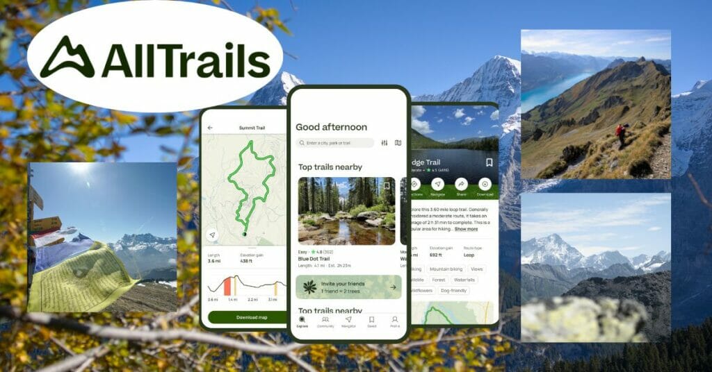 AllTrails facebook share