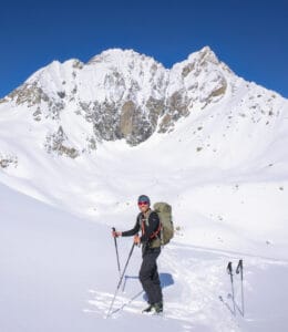 Benoit en ski de randonnée