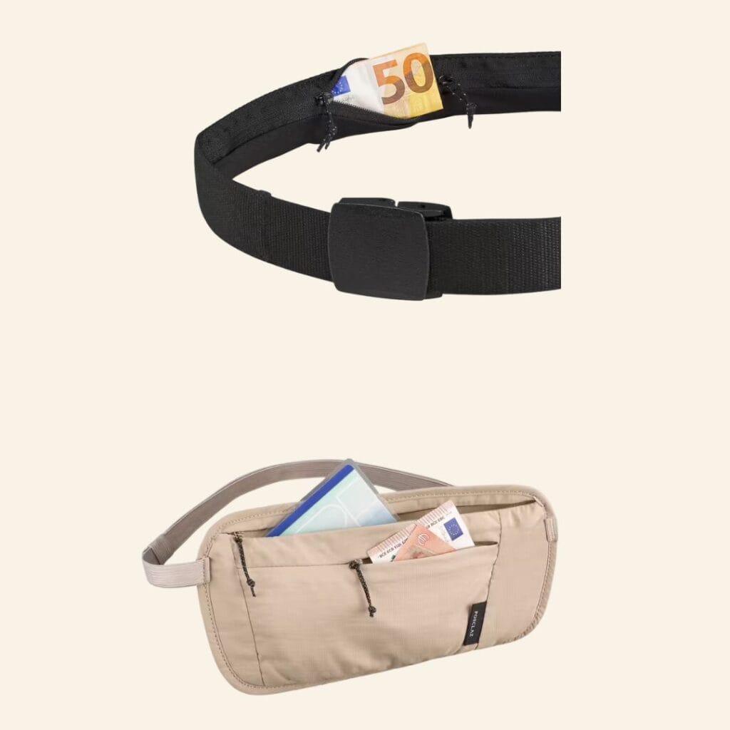 money belt and fanny pack