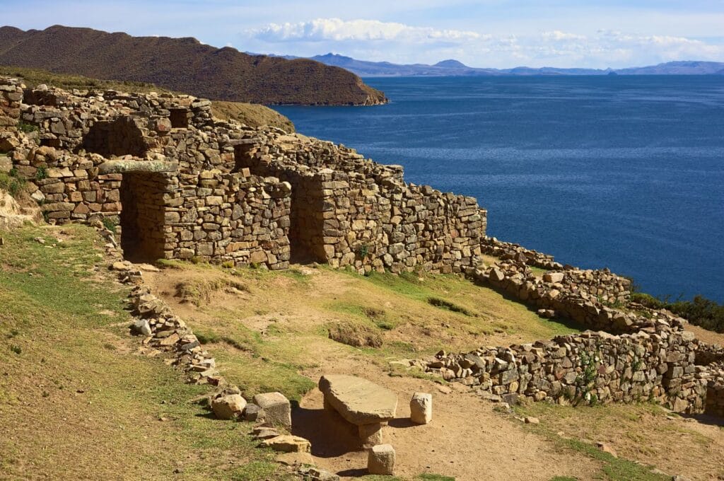 les ruines Chincana au nord de l'Isla del Sol