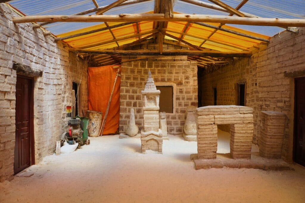 hôtel de sel dans le salar de Uyuni en Bolivie