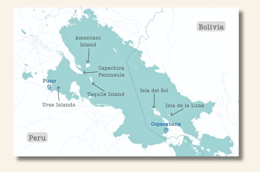 map of lake titicaca