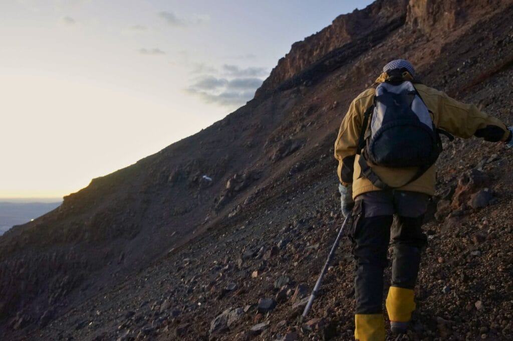 guided climb of the Parinacota volcano