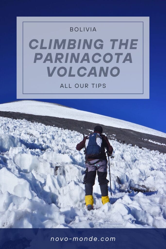 climbing the parinacota volcano