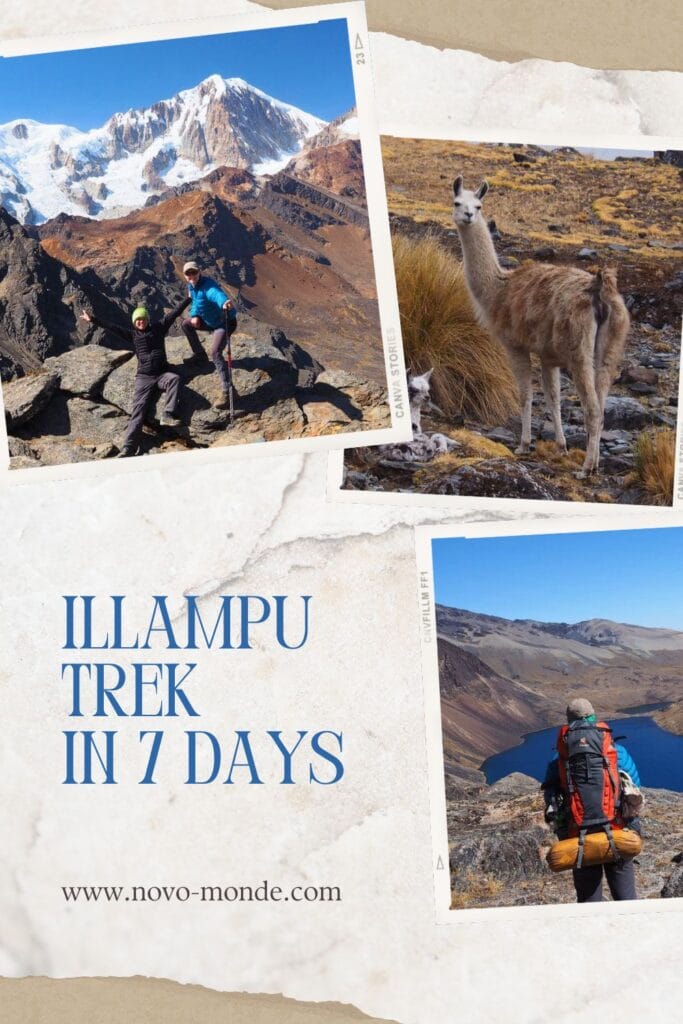 illampu trek in Bolivia