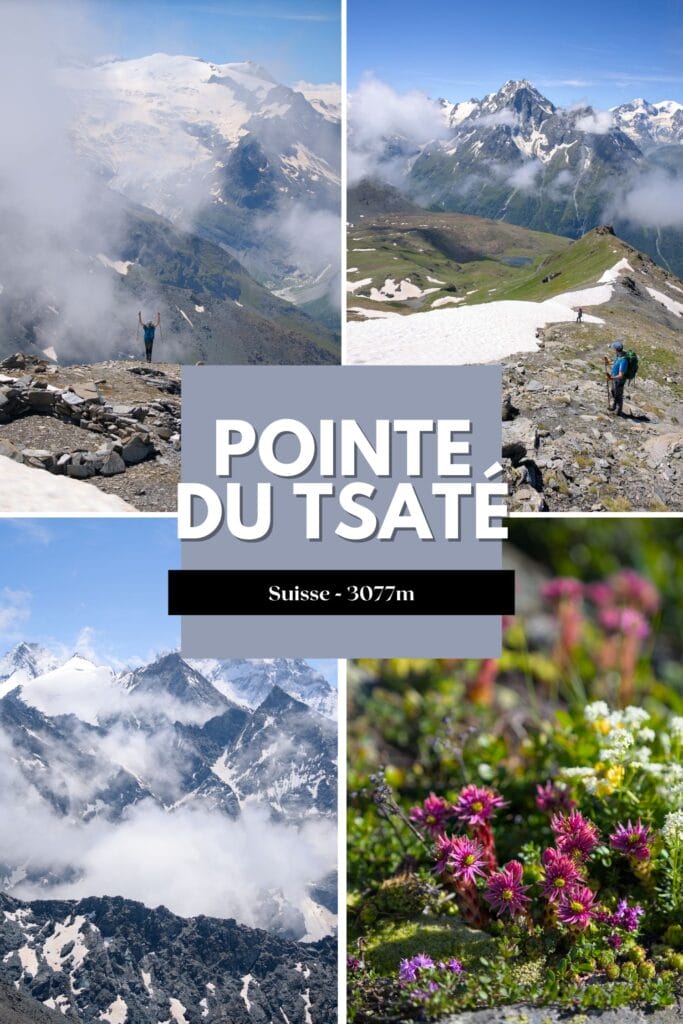 La Pointe du Tsaté en Suisse