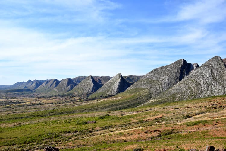 les montagnes dans le parc national Torotoro