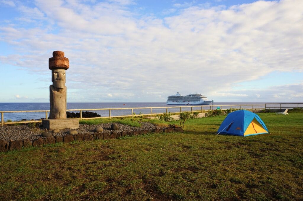 le camping Minihoa de l'île de Pâques