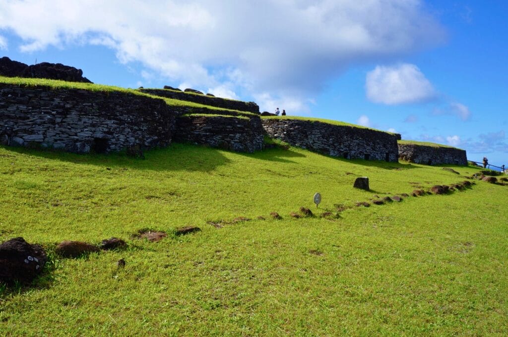 le site archéologique d'Orongo sur l'île de Pâques