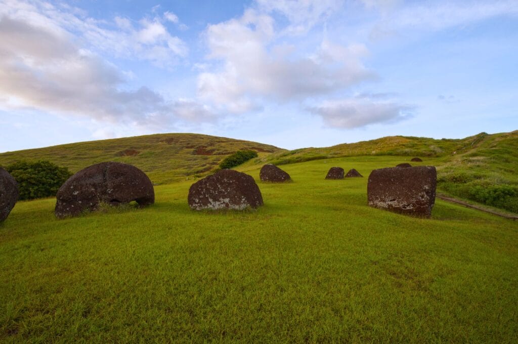 Puna Pau or the moai hat factory