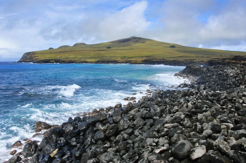 le volcan Poike de l'île de Pâques