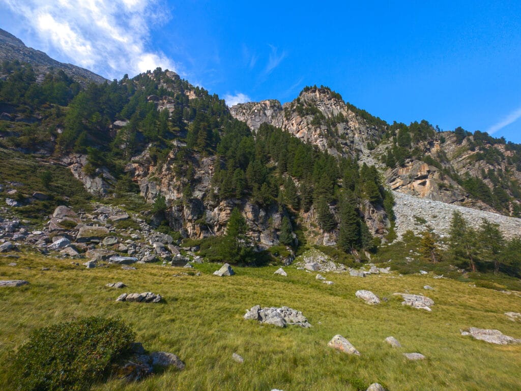 paysage sur le sentier du Gross Bigerhorn