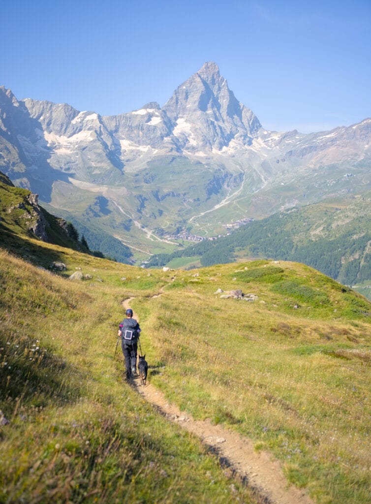 la vue sur la face sud du Cervin du côté italien