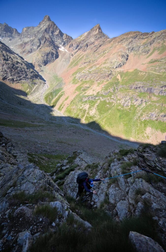 le début du col de Valcornera