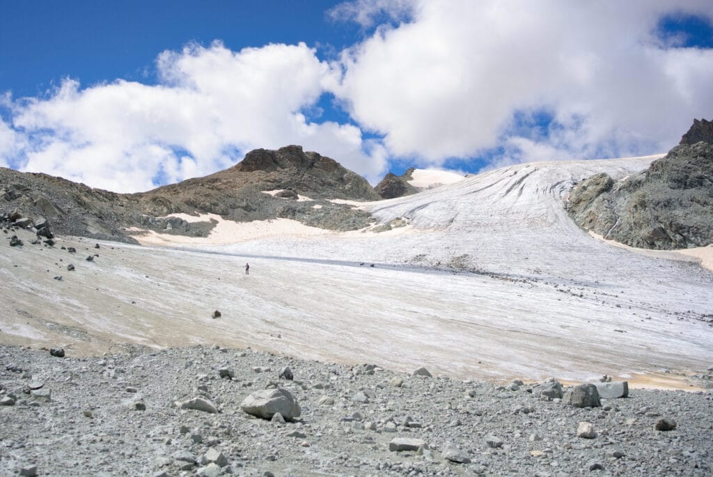 le col de l'Evêque et le glacier d'Oren