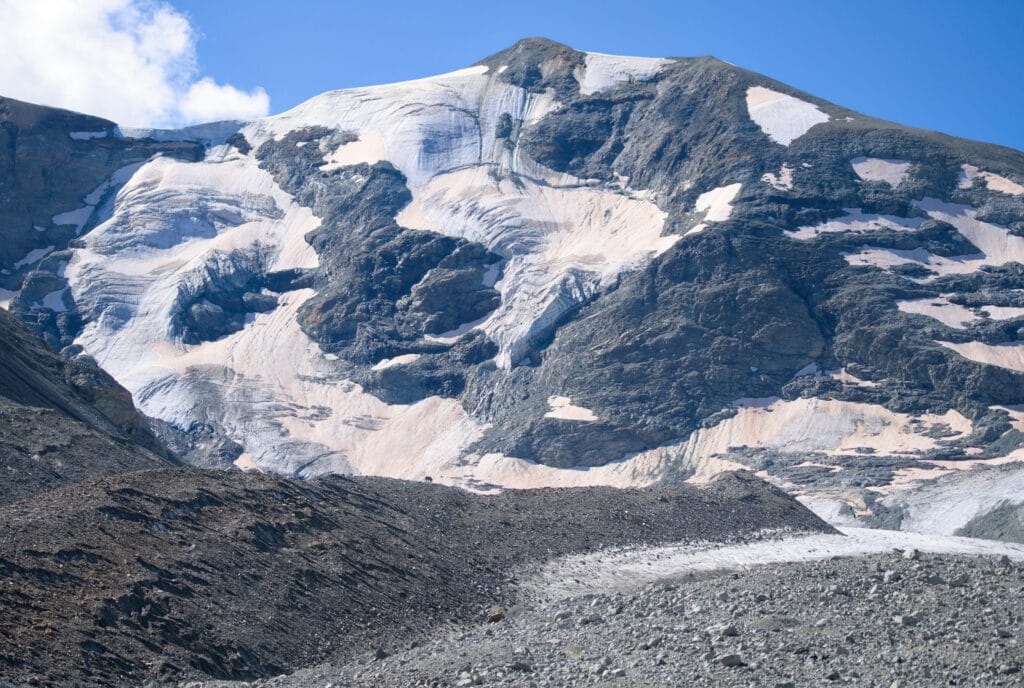 mont brûlé et haut glacier d'Arolla