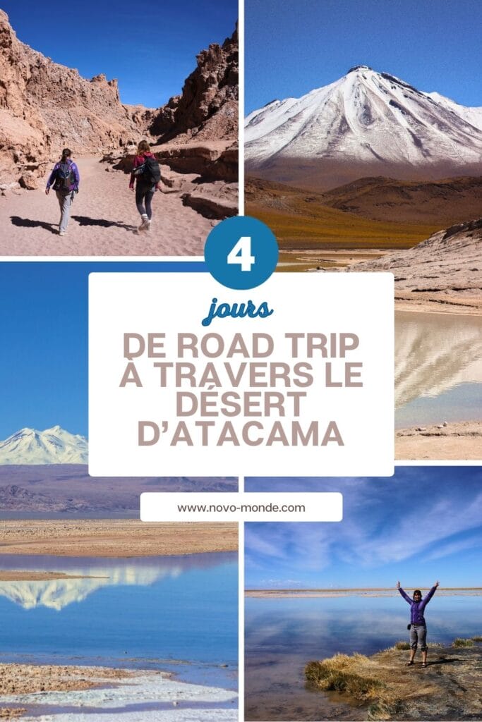 itinéraire pour 4 jours de road trip à travers le désert d'Atacama