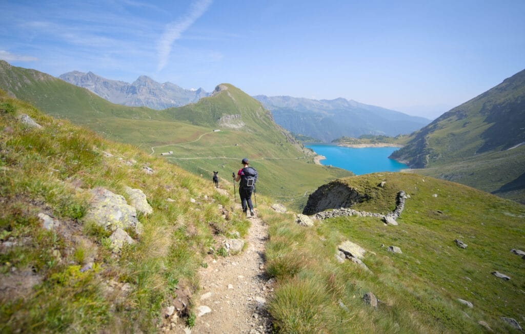 le lac artificiel de Cignana