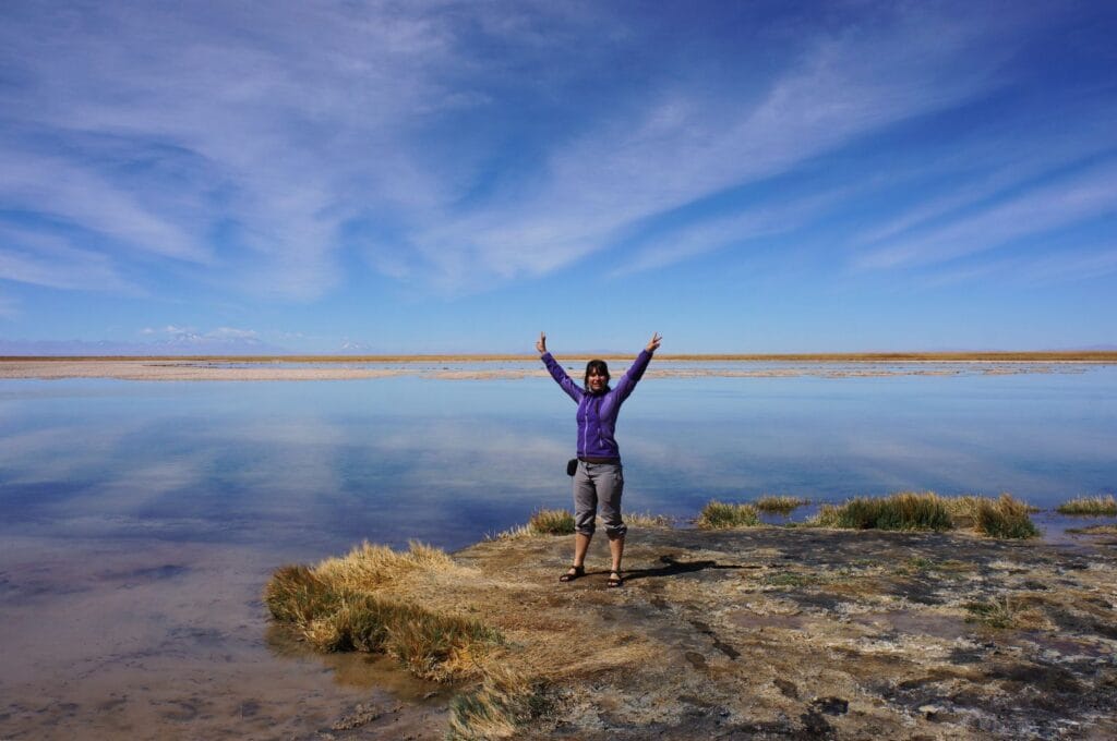 A lagoon in the Atacama Desert