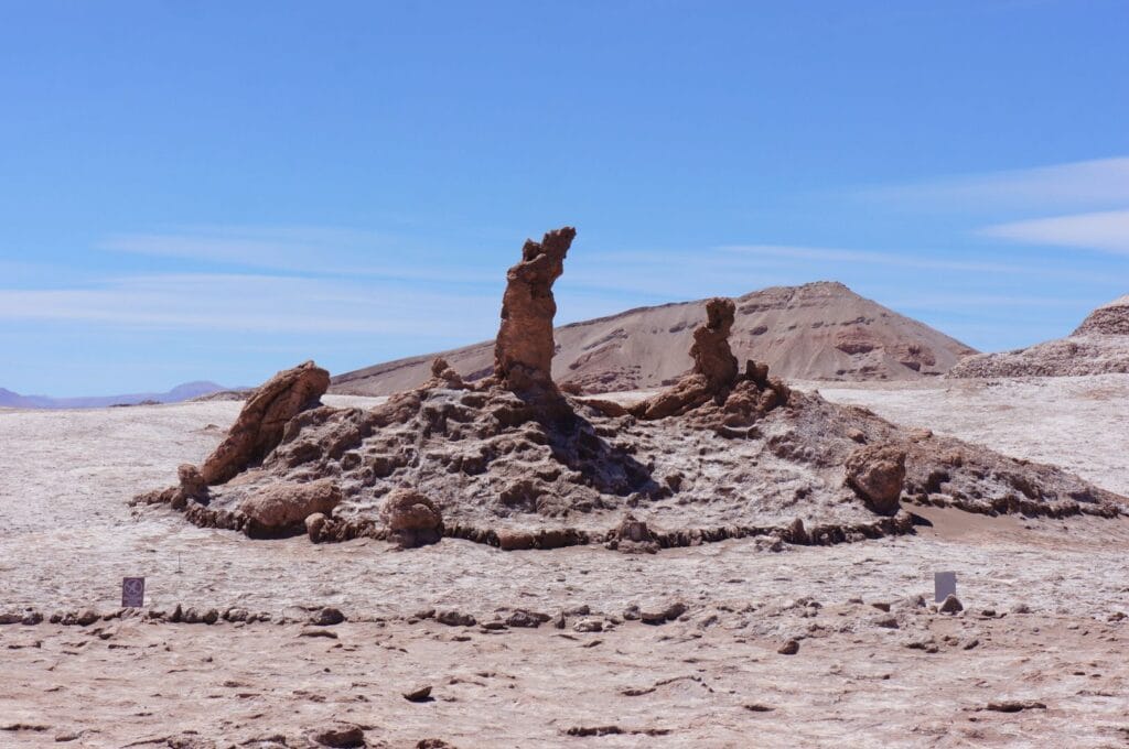 les rochers Las Tres Marias dans la vallée de la Lune