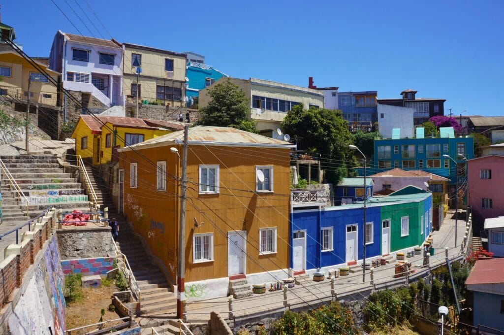 les maisons colorées de valpo