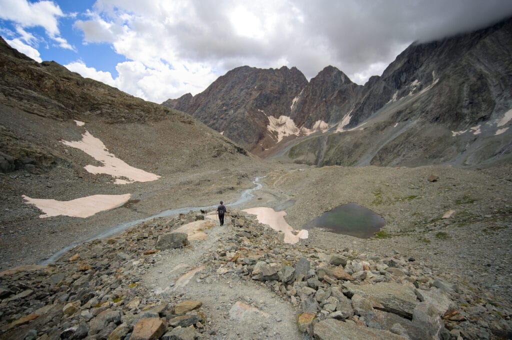 paysages alpins sous le col collon