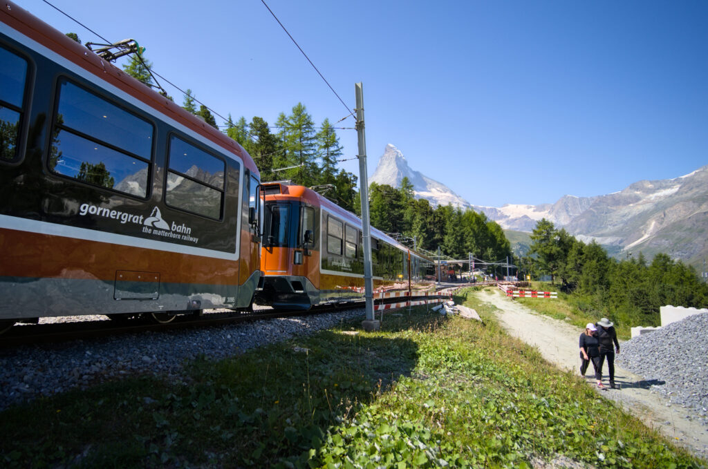 le train qui monte au Gornergrat