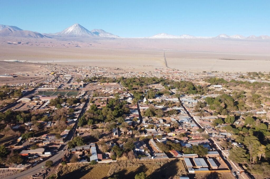 vue aérienne de San Pedro de Atacama