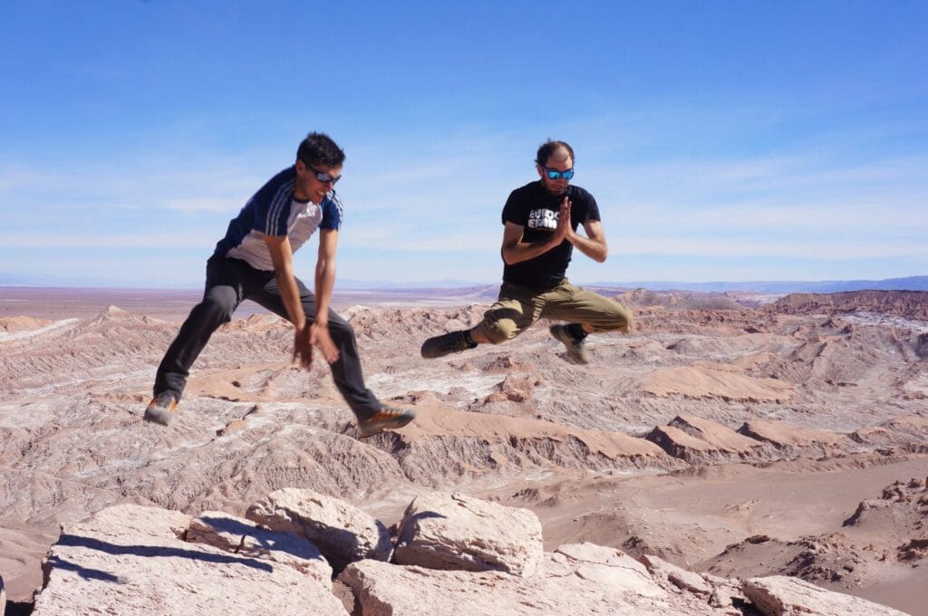 la vallée de la lune dans le désert d'Atacama