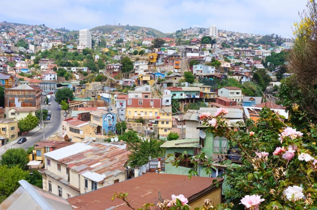 vue sur la ville de valparaiso