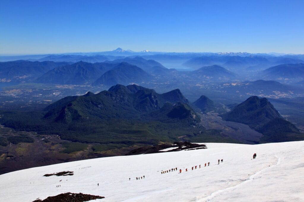 climbing the villarrica volcano