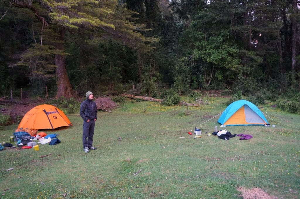 camping dans le parc Vicente Pérez Rosales