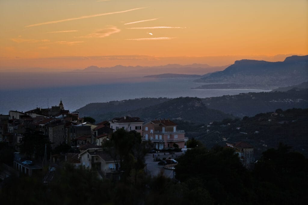 coucher de soleil en van