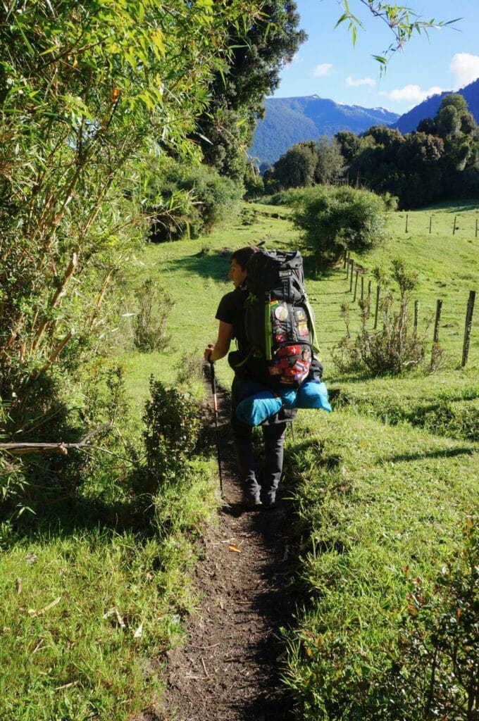 trekking in Vicente Pérez Rosales National Park in Chile