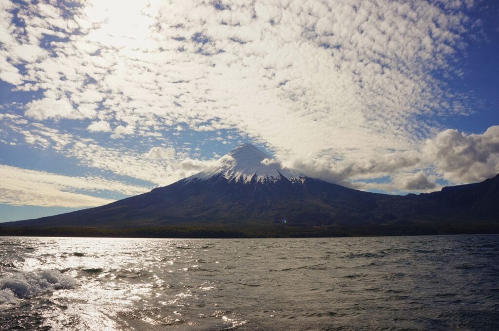 vue sur le volcan Osorno