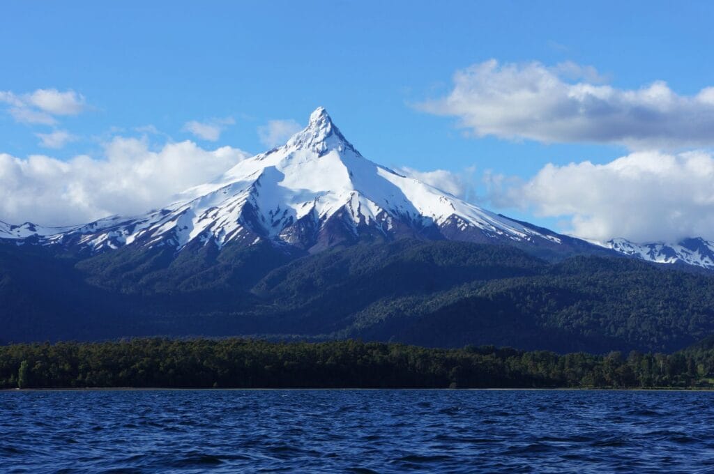 view of Puntiagudo volcano