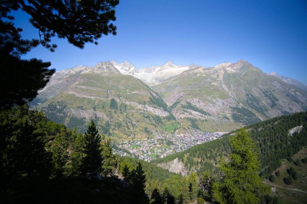 vue sur zermatt