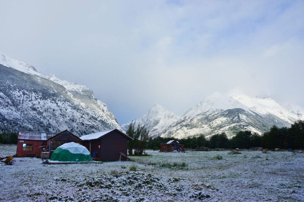 le camping dickson sous la neige