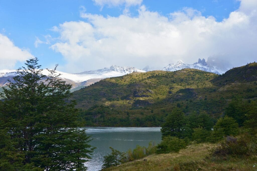 vue depuis le sentier vers le camping Dickson