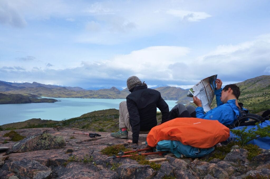 rest on the shores of Lake Nordenskjöld