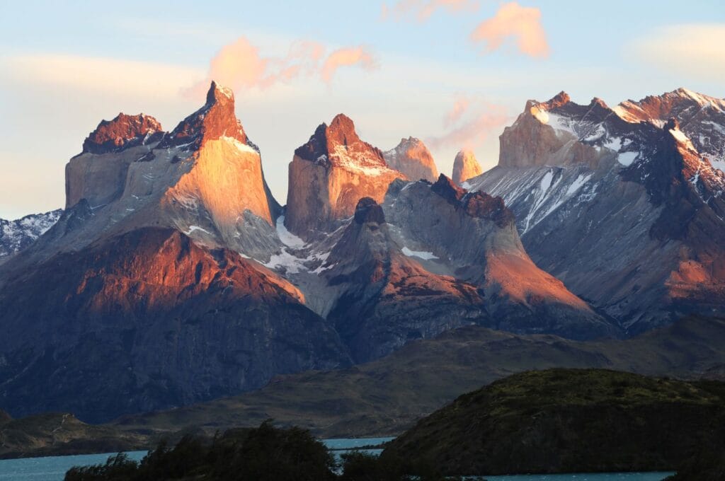 sunrise in Torres del Paine National Park