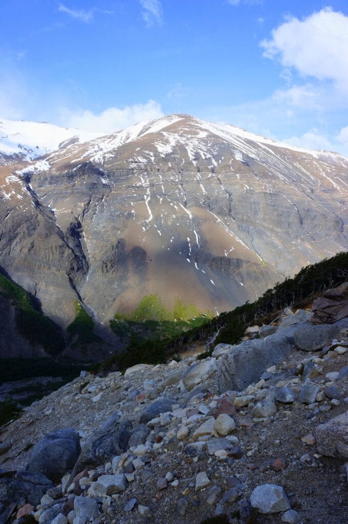 une montagne dans le massif del Paine