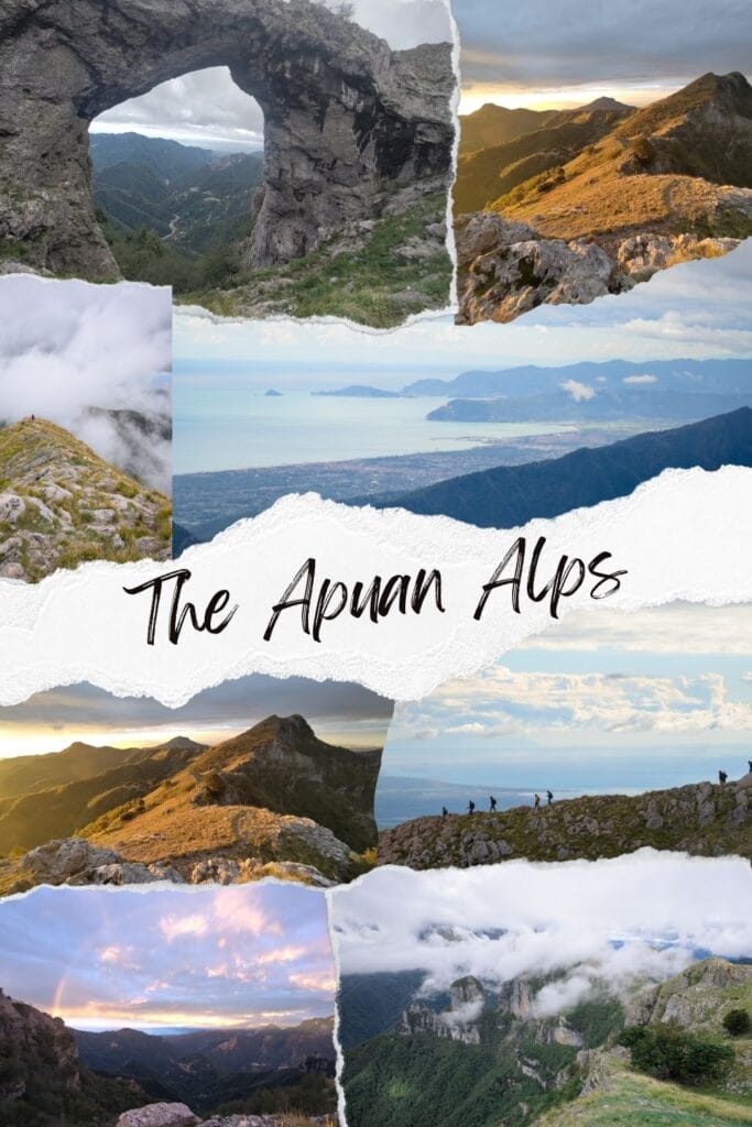 the apuan alps in Tuscany