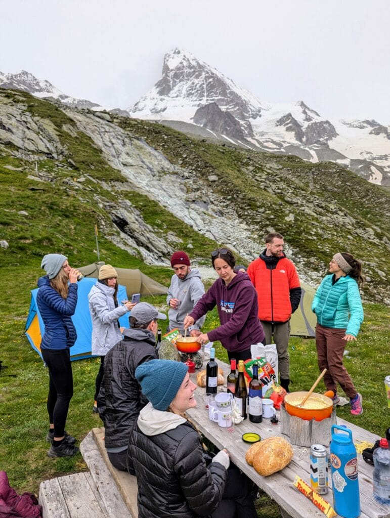 fondue sous la Dent Blanche