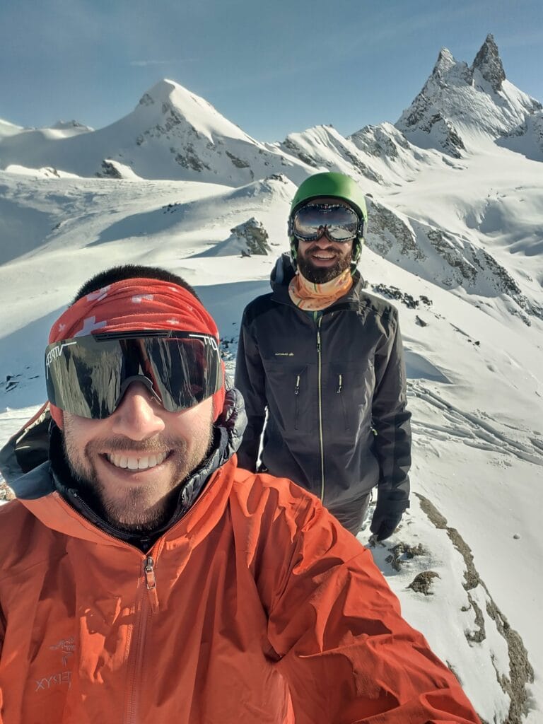 En ski de rando avec Louis