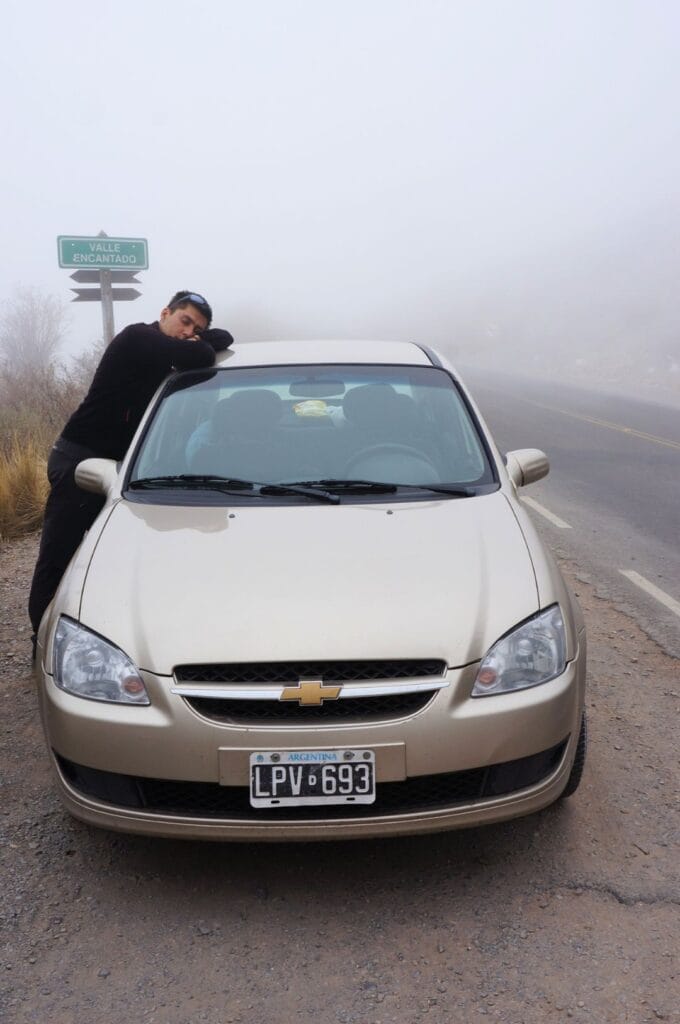 notre voiture pour la boucle nord et la boucle sud de salta