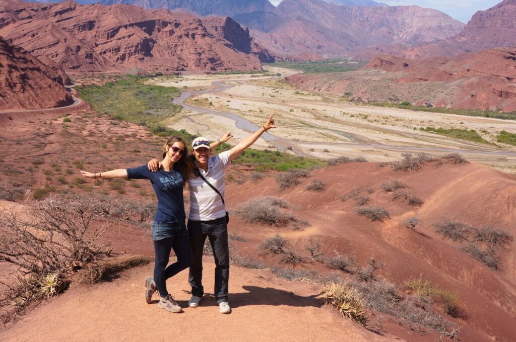 Fabienne et Benoit au mirador de Tres Cruces