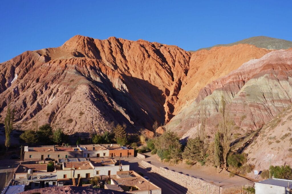 the Purmamarca rainbow mountain north of Salta